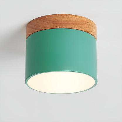 Lueur Sucree – Lampe pastel avec finition bois