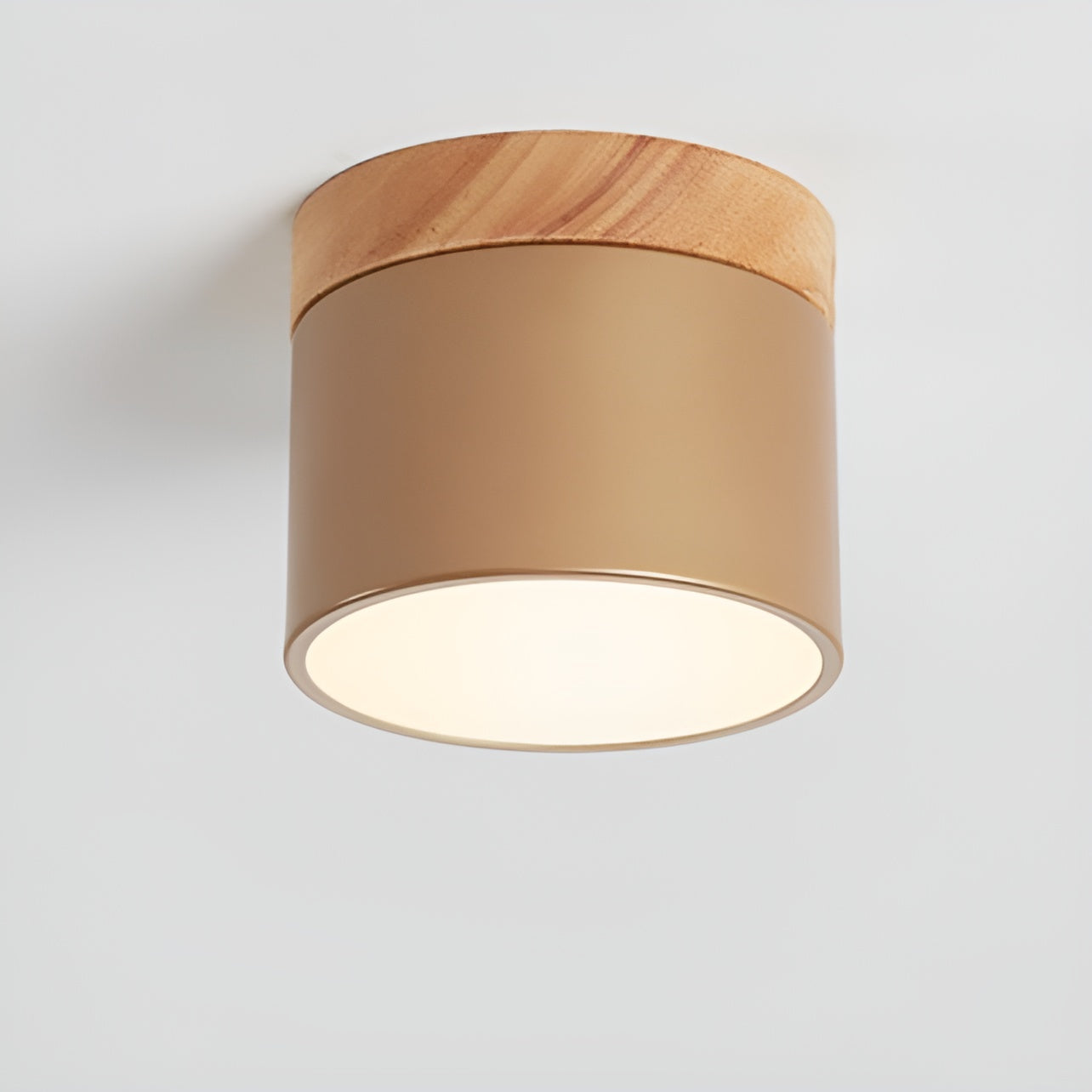 Lueur Sucree – Lampe pastel avec finition bois