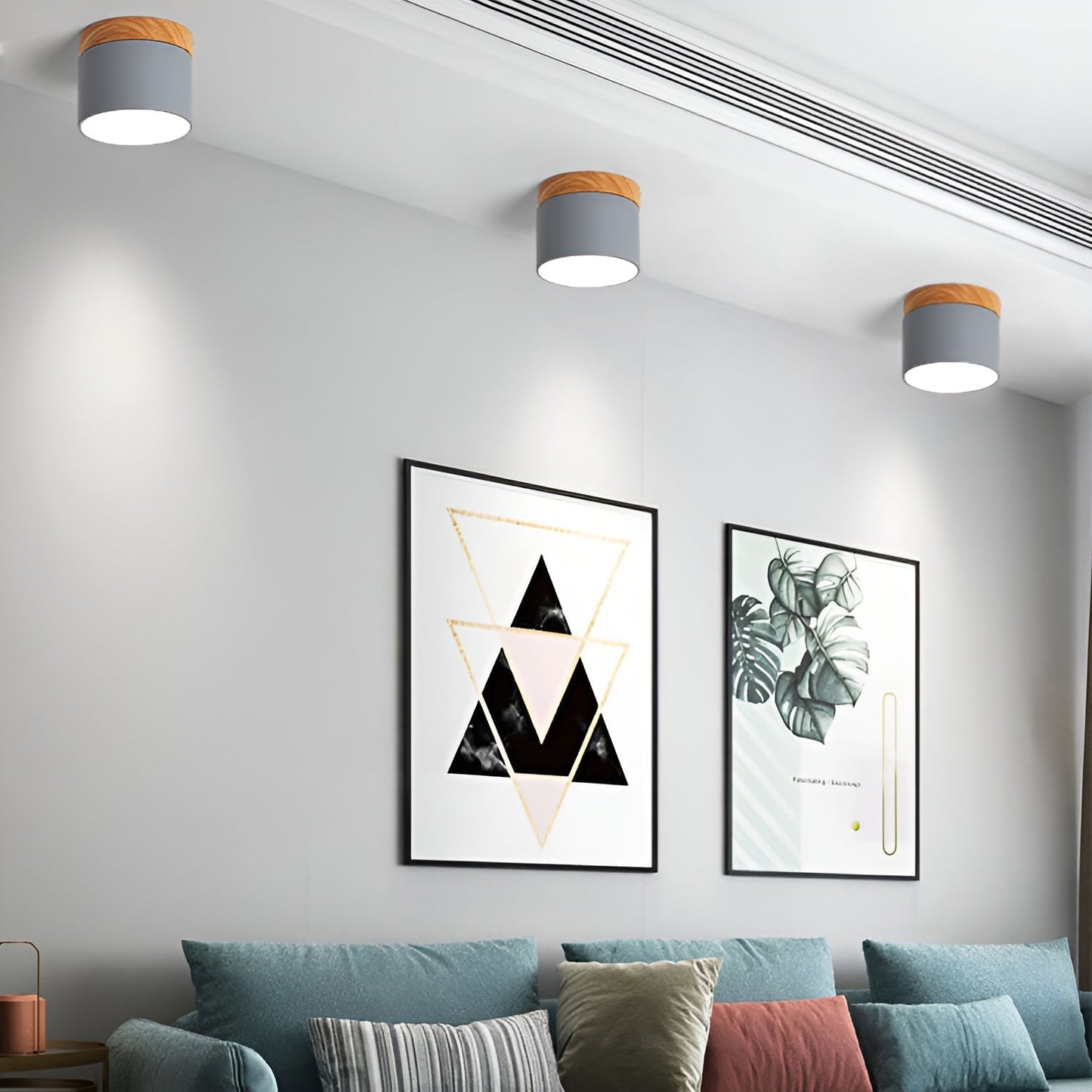 Lueur Sucree – Lampe pastel avec finition bois