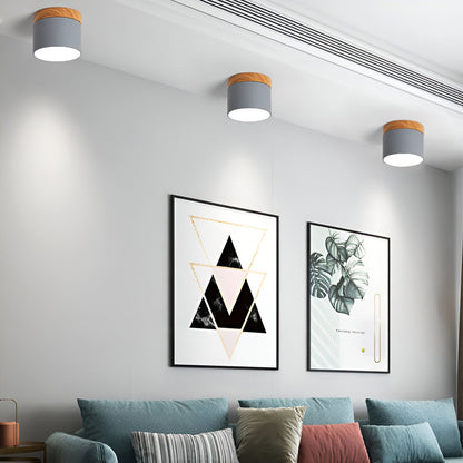 Lueur Sucree – Lampe pastel avec finition bois