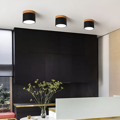 Lueur Sucree – Lampe pastel avec finition bois