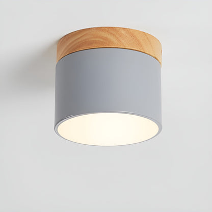 Lueur Sucree – Lampe pastel avec finition bois
