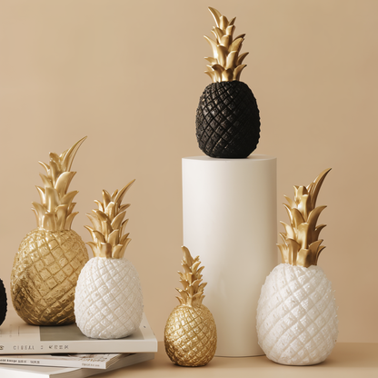 Phineas – Décoration ananas stylisée en résine pour accents d'été