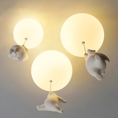 OursNuage – Lampe enfantine au style animal tendre