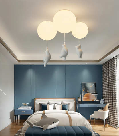 OursNuage – Lampe enfantine au style animal tendre