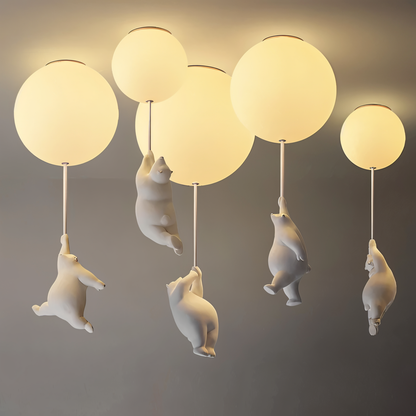 OursNuage – Lampe enfantine au style animal tendre