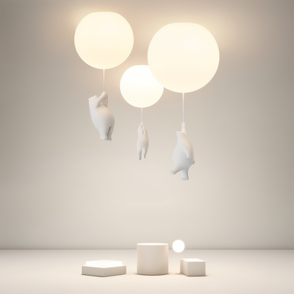 OursNuage – Lampe enfantine au style animal tendre