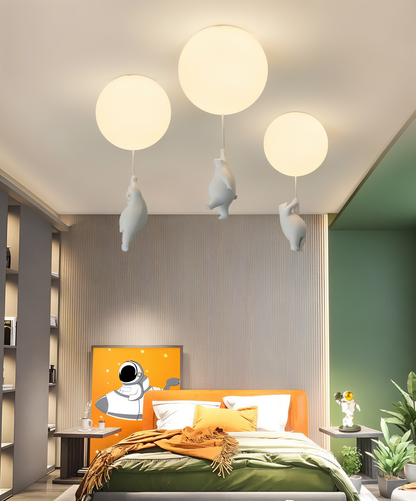 OursNuage – Lampe enfantine au style animal tendre