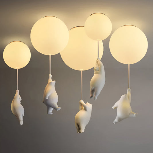 OursNuage – Lampe enfantine au style animal tendre