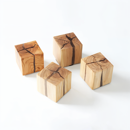 BoisFendu – Applique naturelle avec motif de fissure