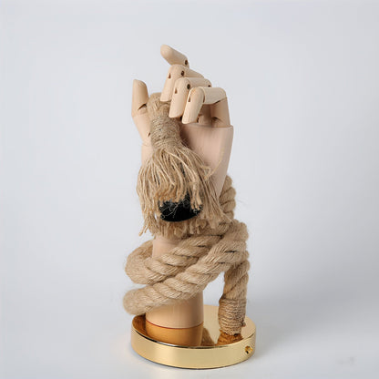 Sarina – Applique murale en corde de chanvre fait main