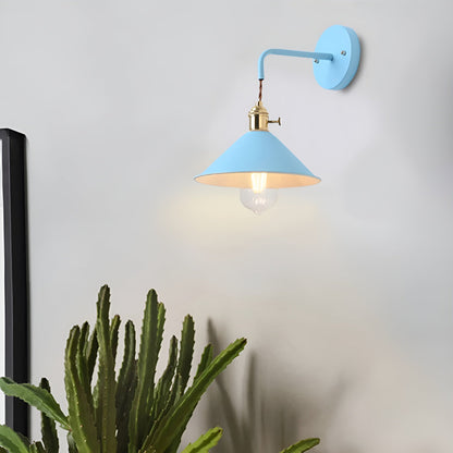 Applique murale vintage rétro - Lampe murale en métal en forme de cône