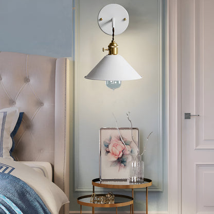 Applique murale vintage rétro - Lampe murale en métal en forme de cône