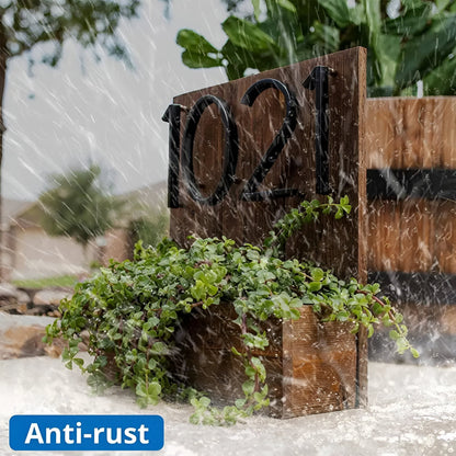 Numéro Élégance – Plaque de numéro de maison moderne en noir mat