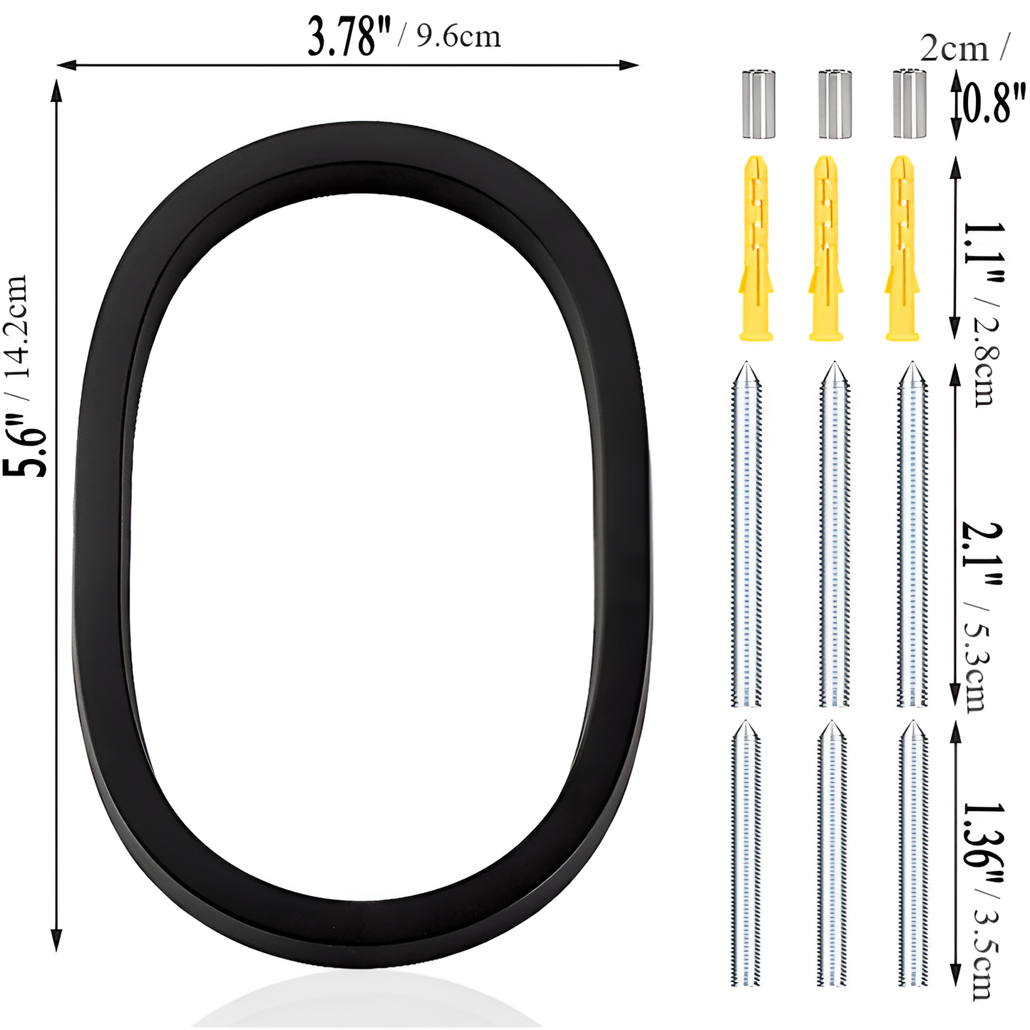 Numéro Élégance – Plaque de numéro de maison moderne en noir mat