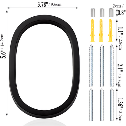 Numéro Élégance – Plaque de numéro de maison moderne en noir mat