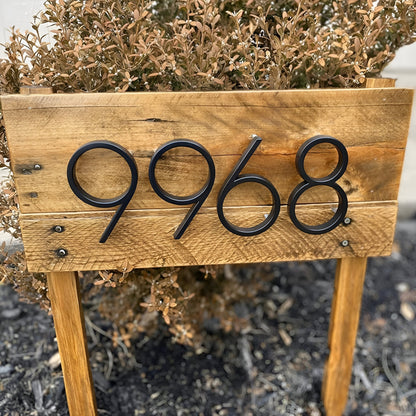 Numéro Élégance – Plaque de numéro de maison moderne en noir mat