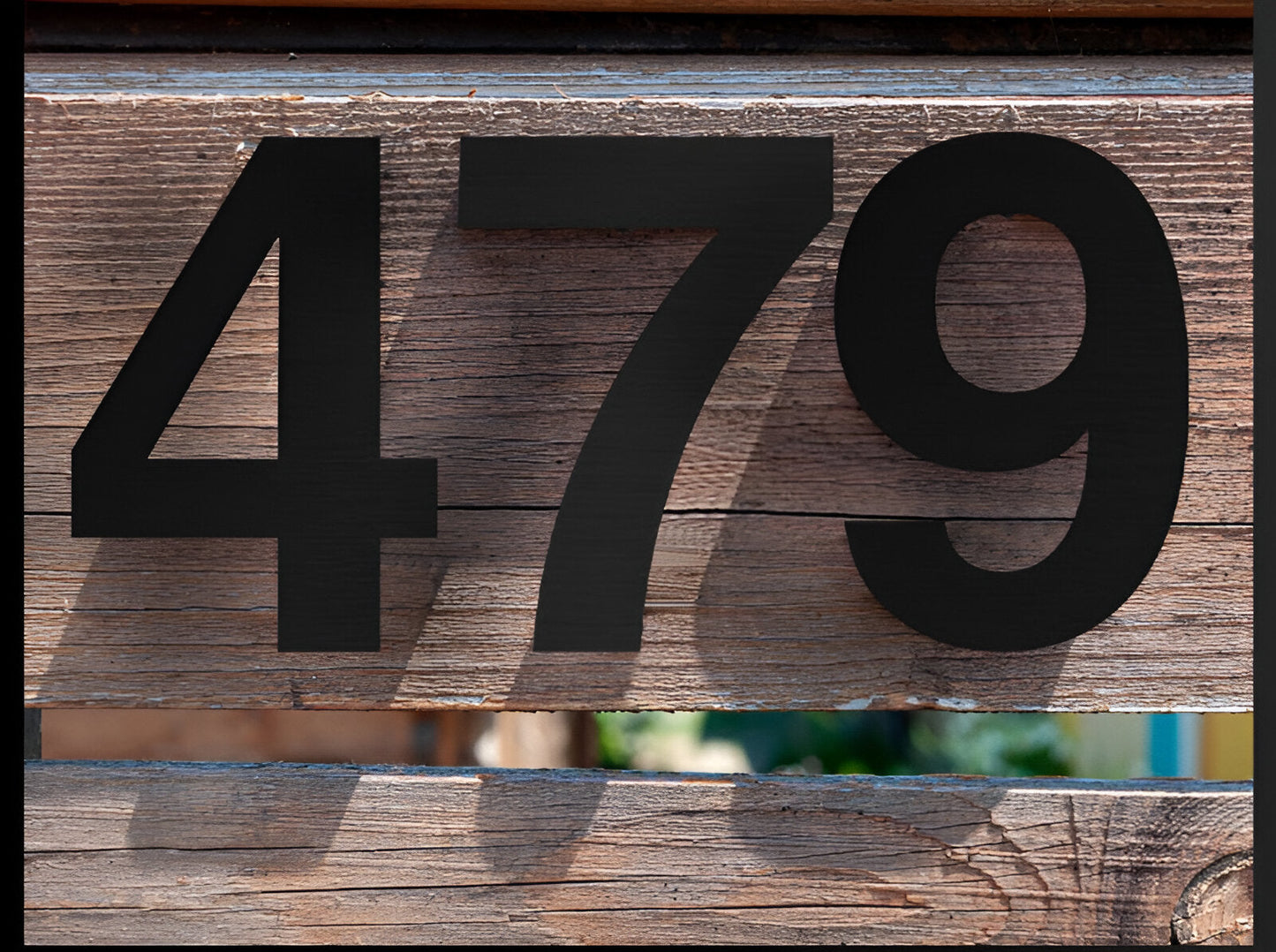 Numéro Élégance – Plaque de numéro de maison moderne en noir mat