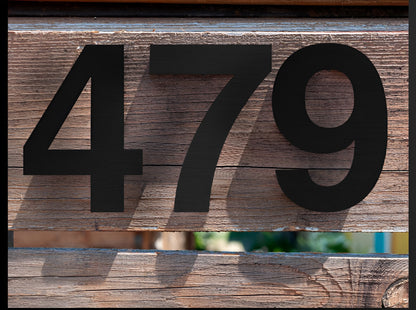 Numéro Élégance – Plaque de numéro de maison moderne en noir mat