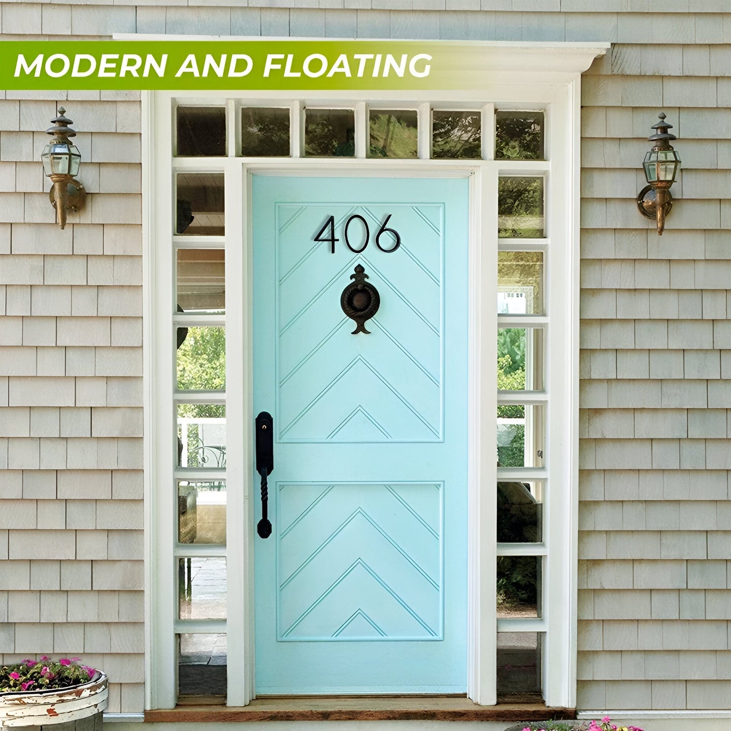 Numéro Élégance – Plaque de numéro de maison moderne en noir mat