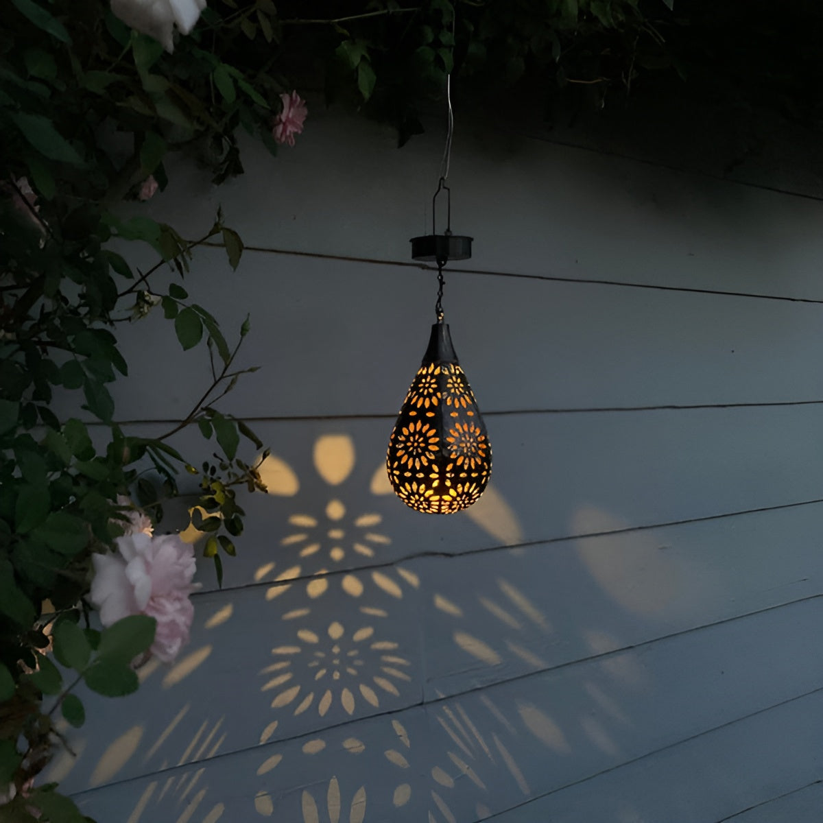 SolÉclat Jardin – Lumière solaire à motifs ajourés