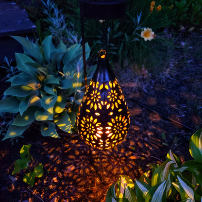 SolÉclat Jardin – Lumière solaire à motifs ajourés