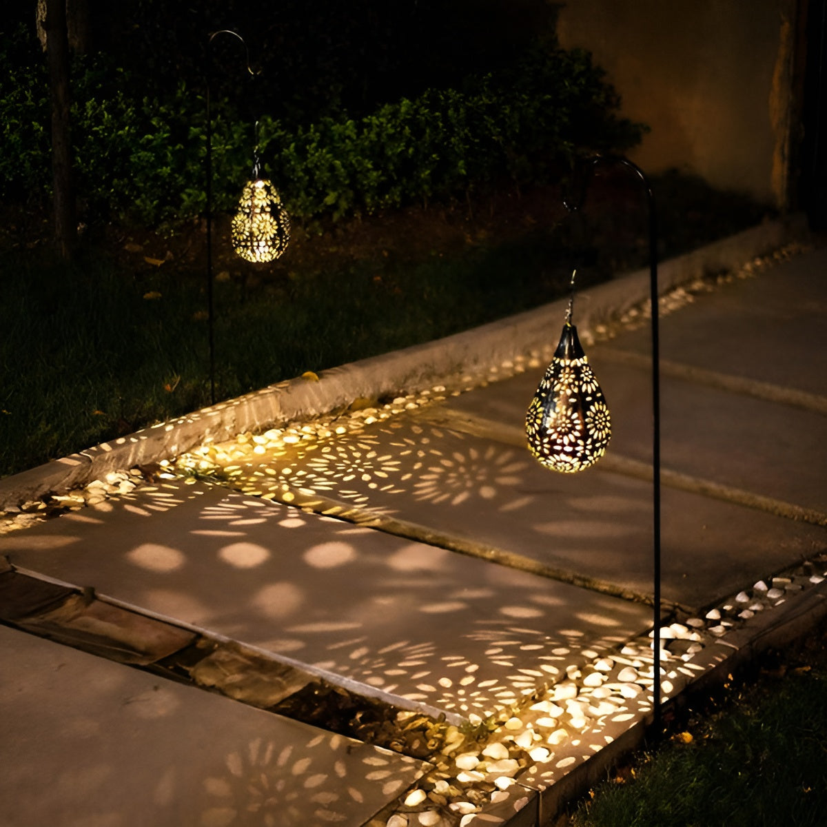 SolÉclat Jardin – Lumière solaire à motifs ajourés