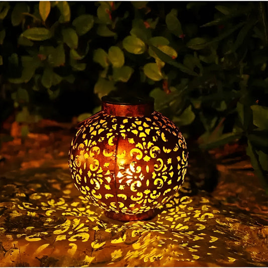 Lanterne Solaire Vintage – Lampe extérieure étanche à énergie solaire au style rétro