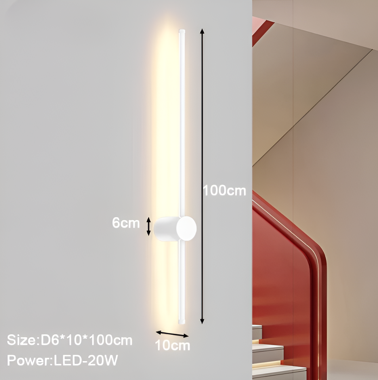 Ligne Scandinave – Applique murale LED linéaire au style épuré nordique