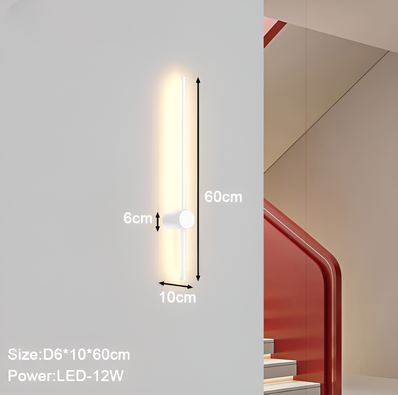 Ligne Scandinave – Applique murale LED linéaire au style épuré nordique