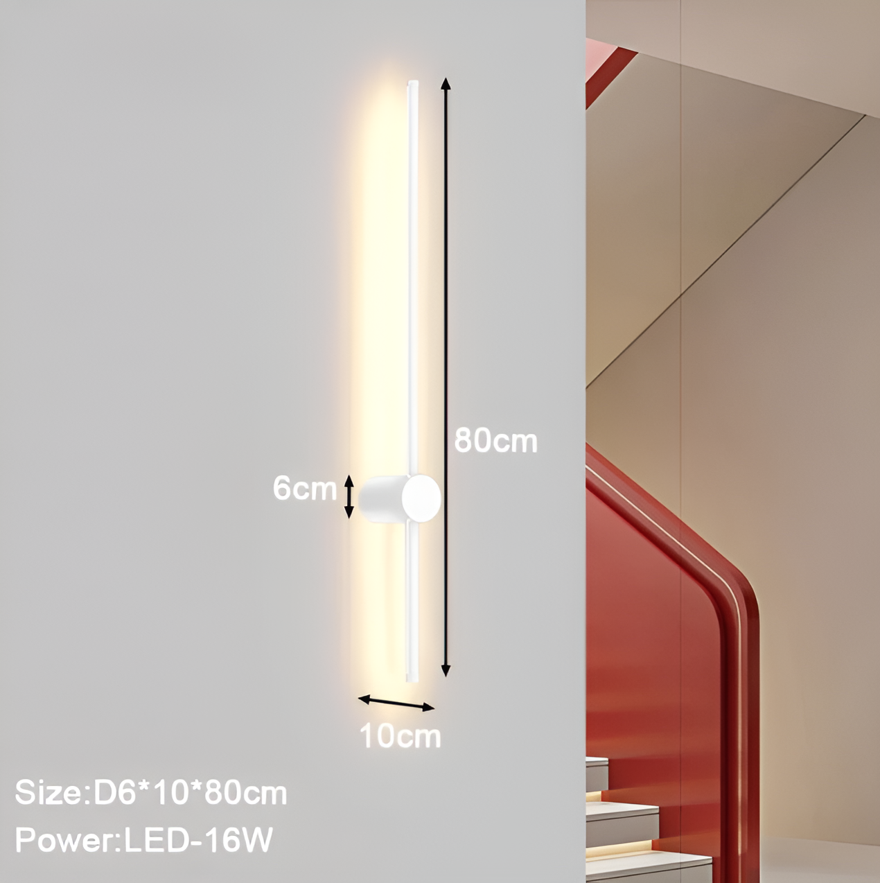 Ligne Scandinave – Applique murale LED linéaire au style épuré nordique