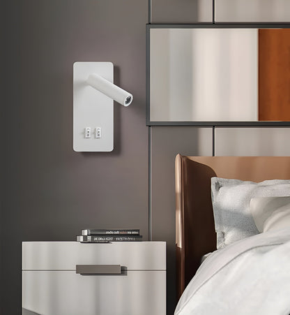 TubePivot – Lampe murale orientable en métal épuré