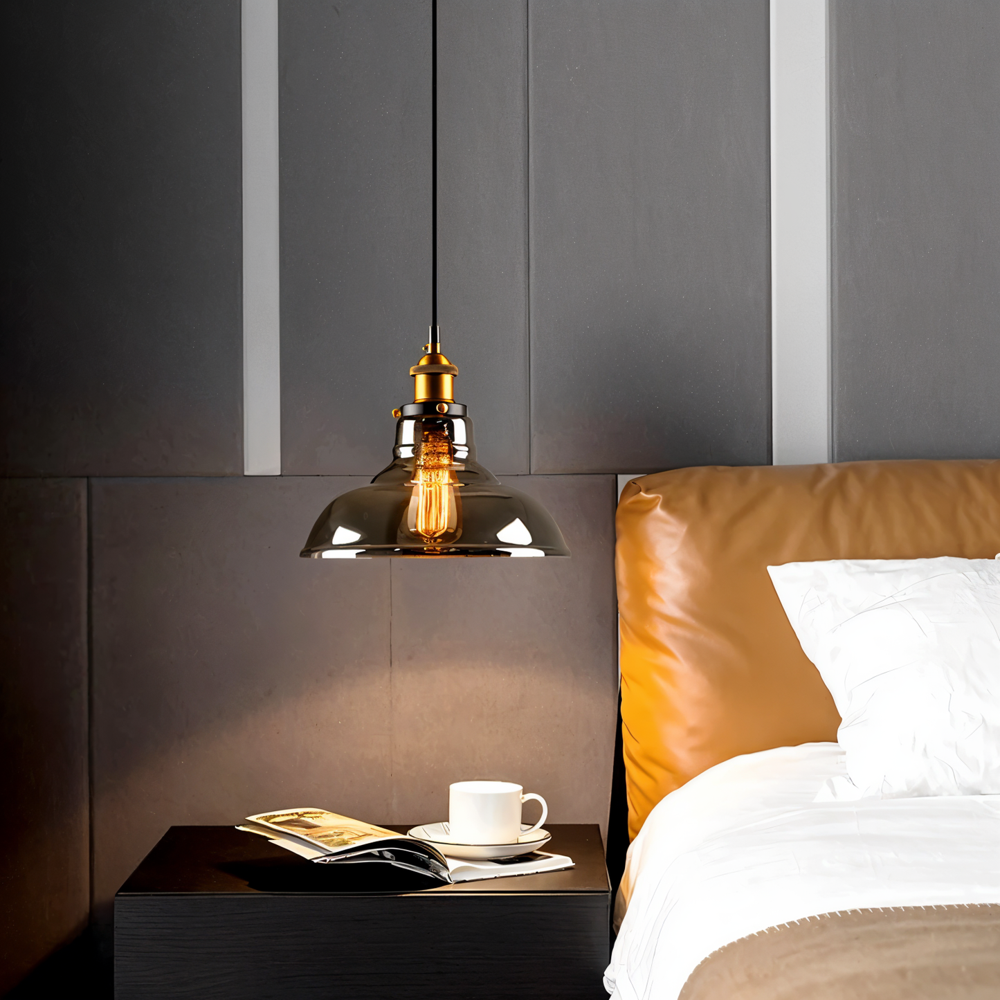 Norvella – Suspension en verre rétro nordique