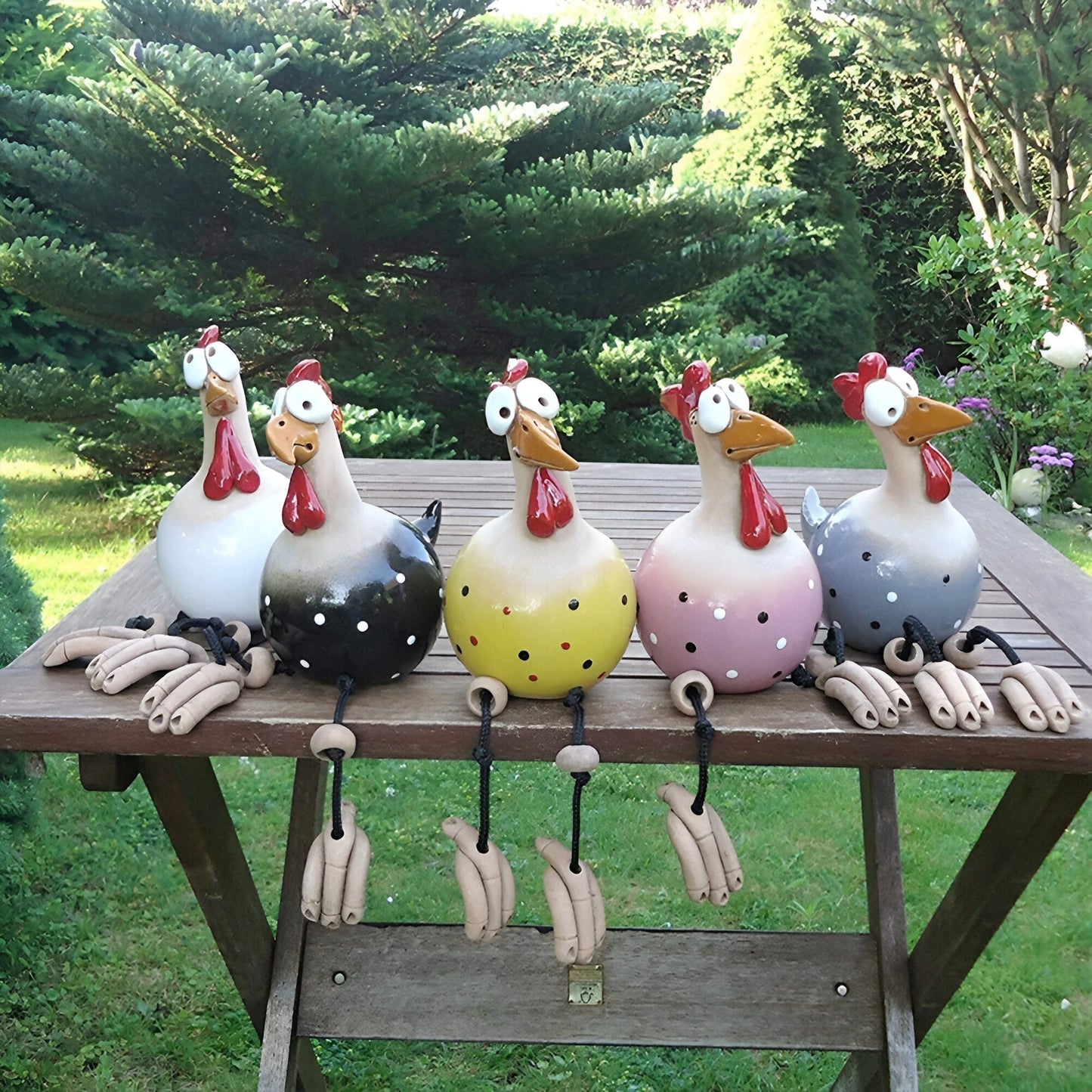 Caeloria – Figurine de jardin Coq