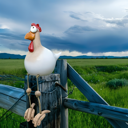 Caeloria – Figurine de jardin Coq