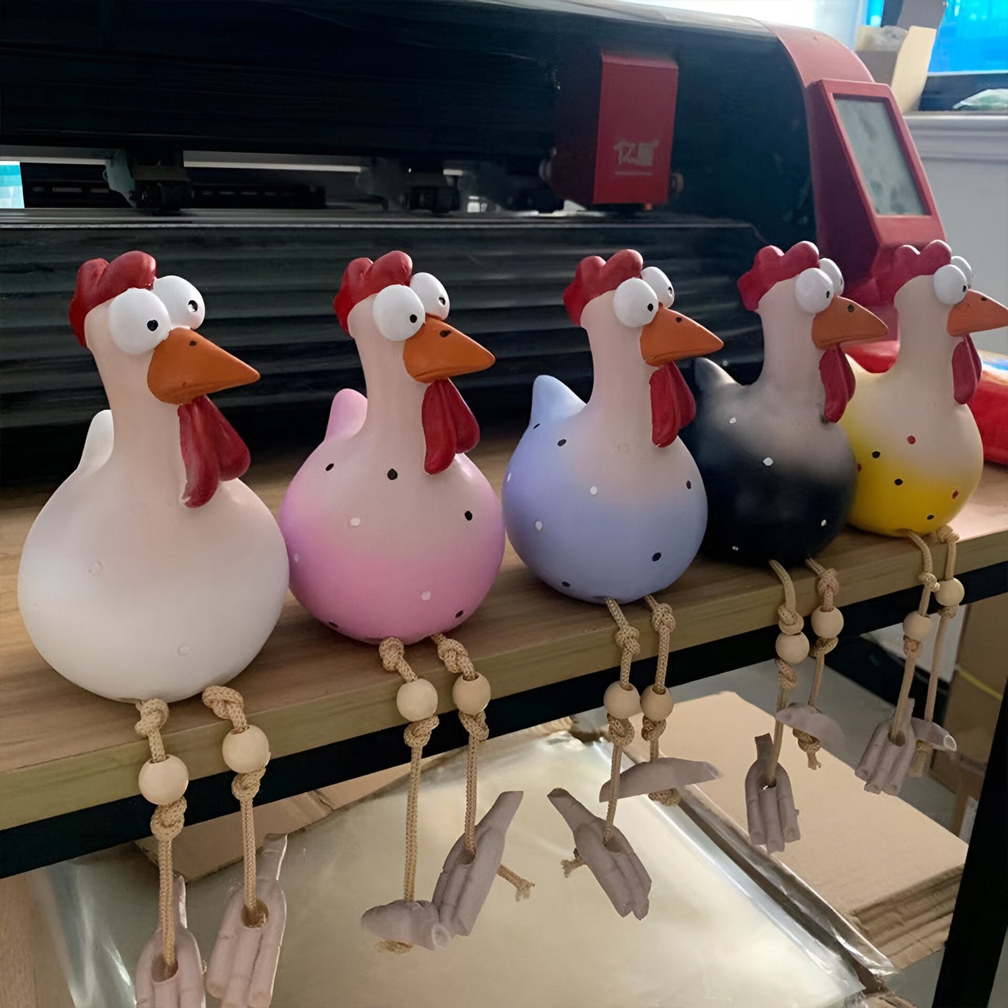 Caeloria – Figurine de jardin Coq