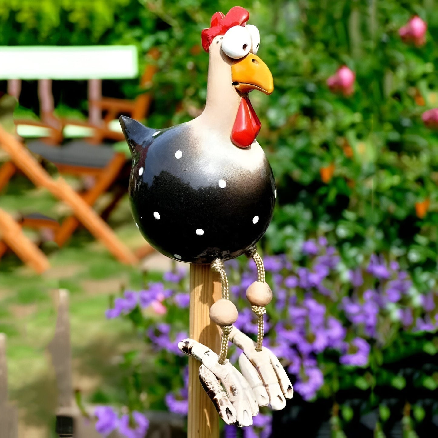 Caeloria – Figurine de jardin Coq