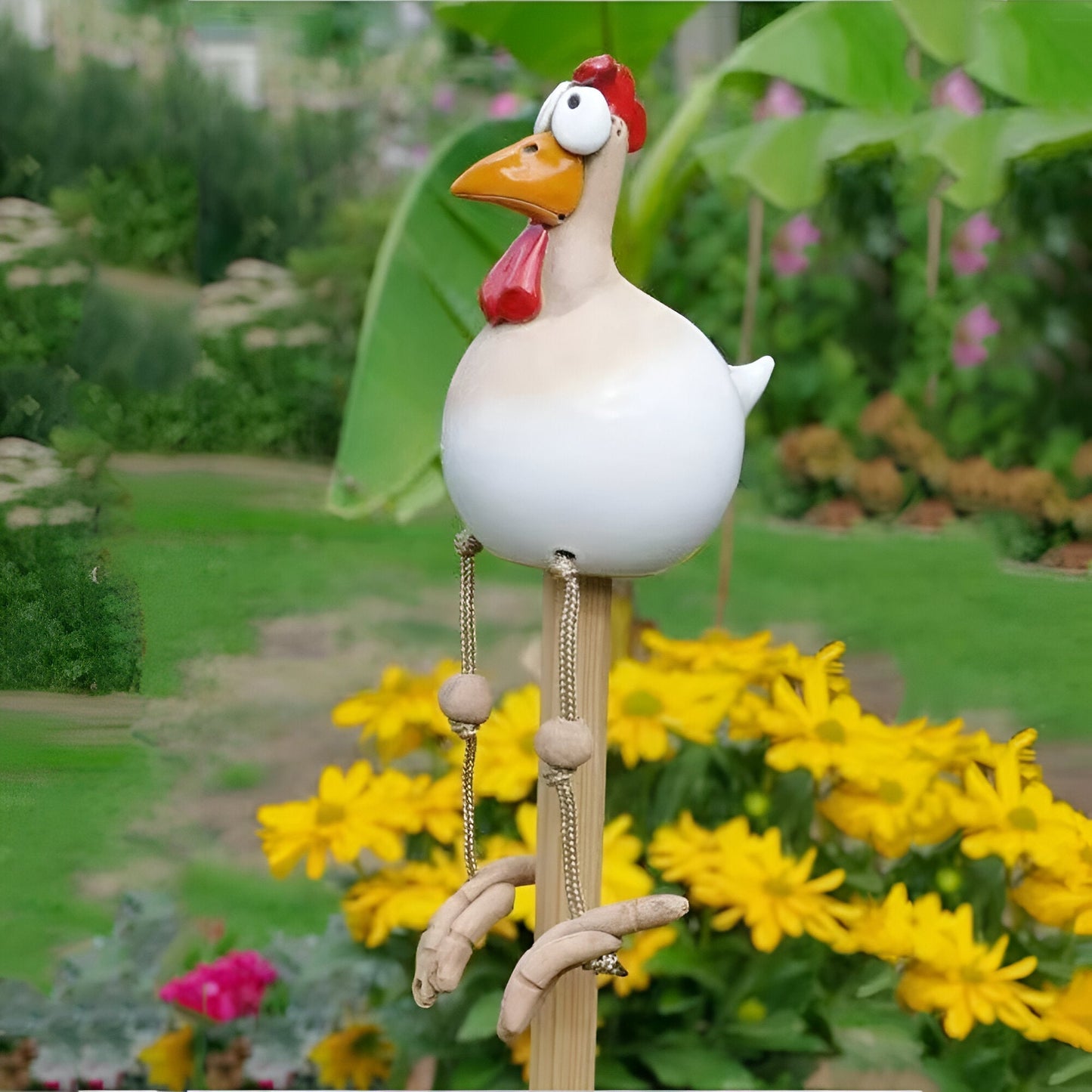 Caeloria – Figurine de jardin Coq