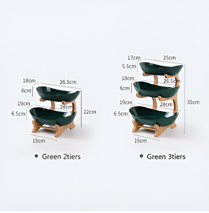 BoisPur Étagère – Corbeille minimaliste en bois sculpté