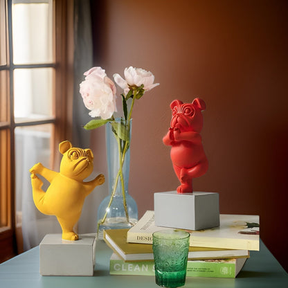 Danny – Figurine décorative Bulldog Yoga