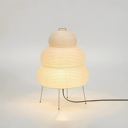 Lumiere Zen – Lampadaire en papier de riz style japonais