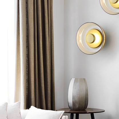 Mira – Lampe Murale en Verre Champignon Scandinave