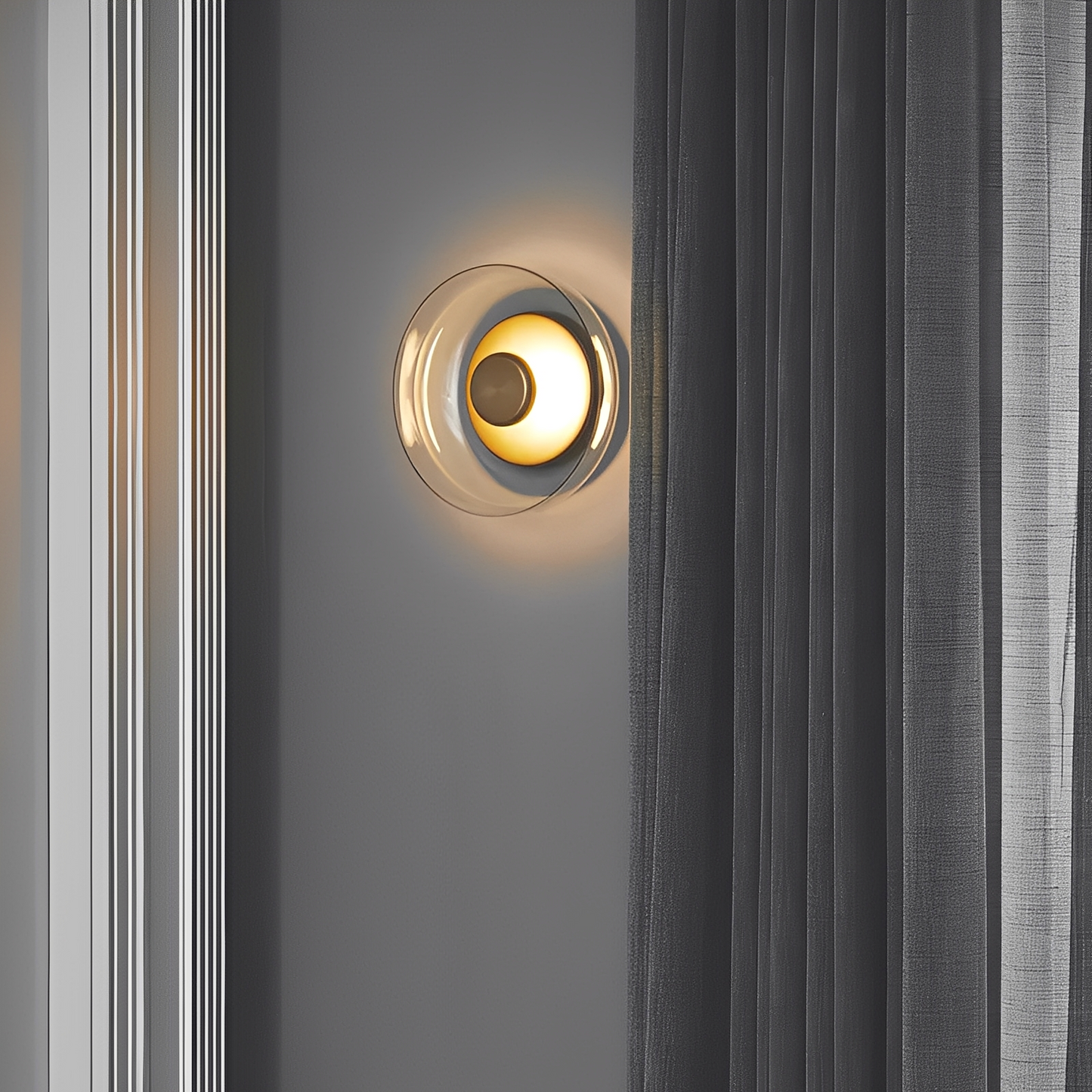 Mira – Lampe Murale en Verre Champignon Scandinave