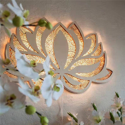 FleurLumière – Applique LED en forme de lotus