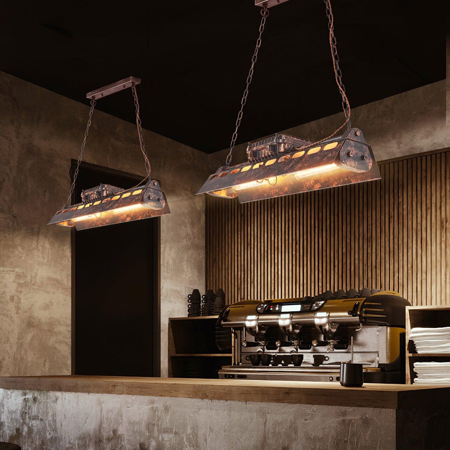 Dorian – Kronleuchter industriel steampunk