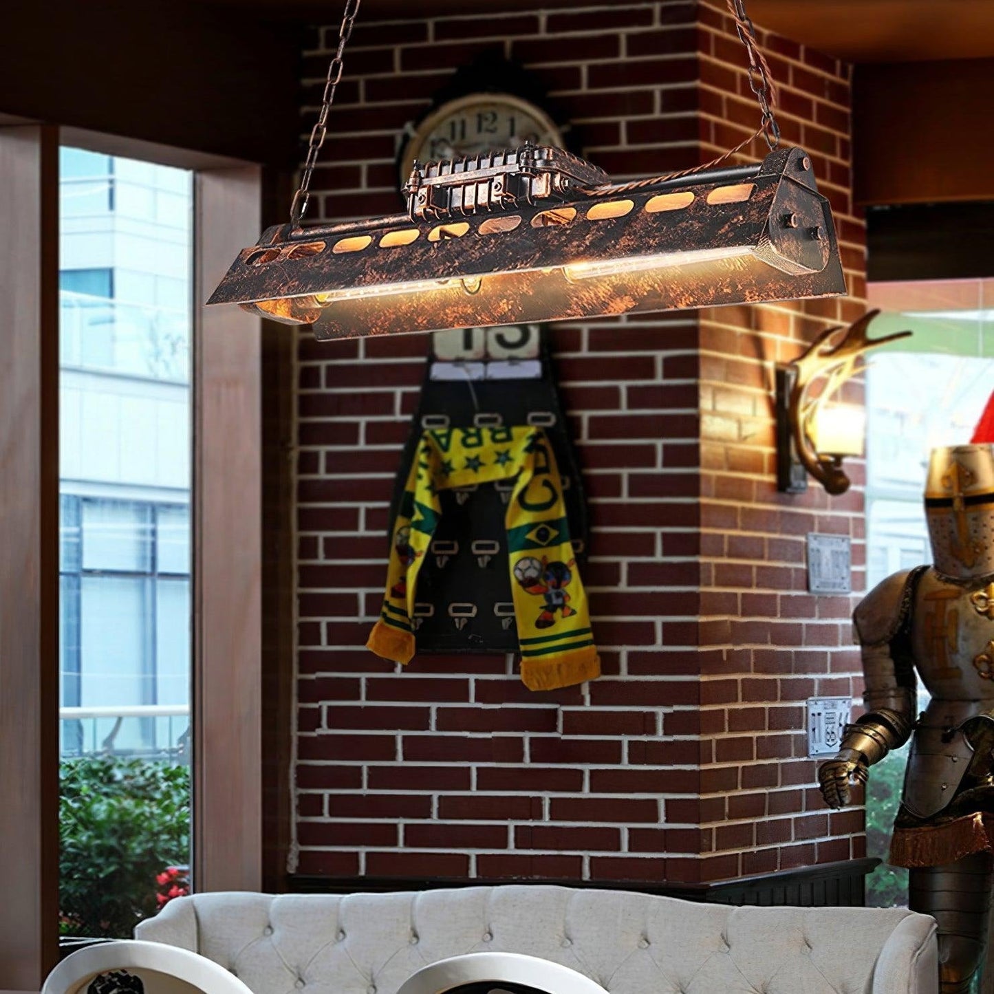 Dorian – Kronleuchter industriel steampunk