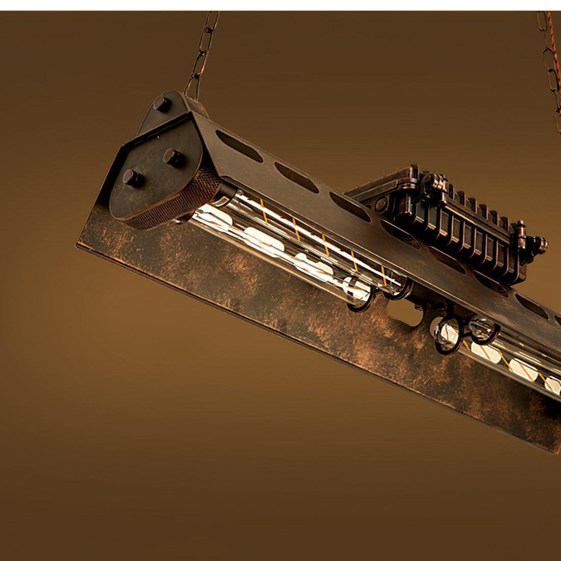 Dorian – Kronleuchter industriel steampunk