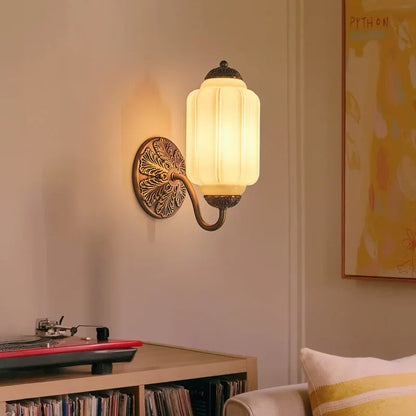 Momoka – Applique Murale en Verre Citrouille Rétro