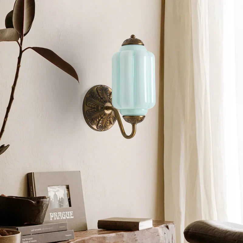 Momoka – Applique Murale en Verre Citrouille Rétro