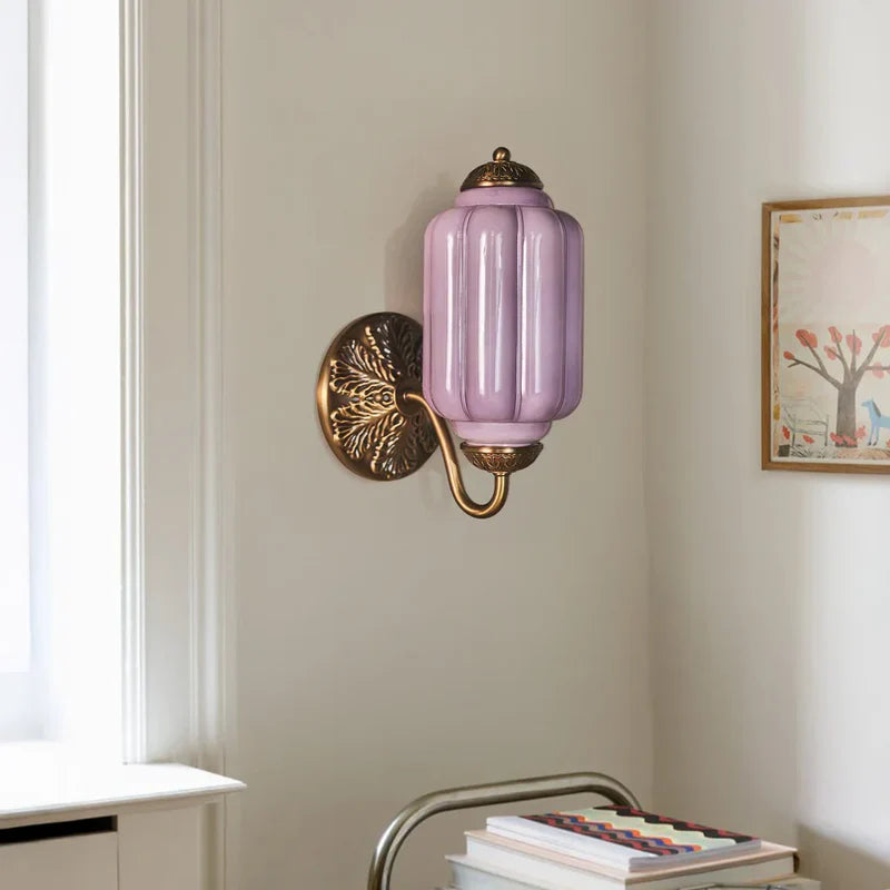 Momoka – Applique Murale en Verre Citrouille Rétro